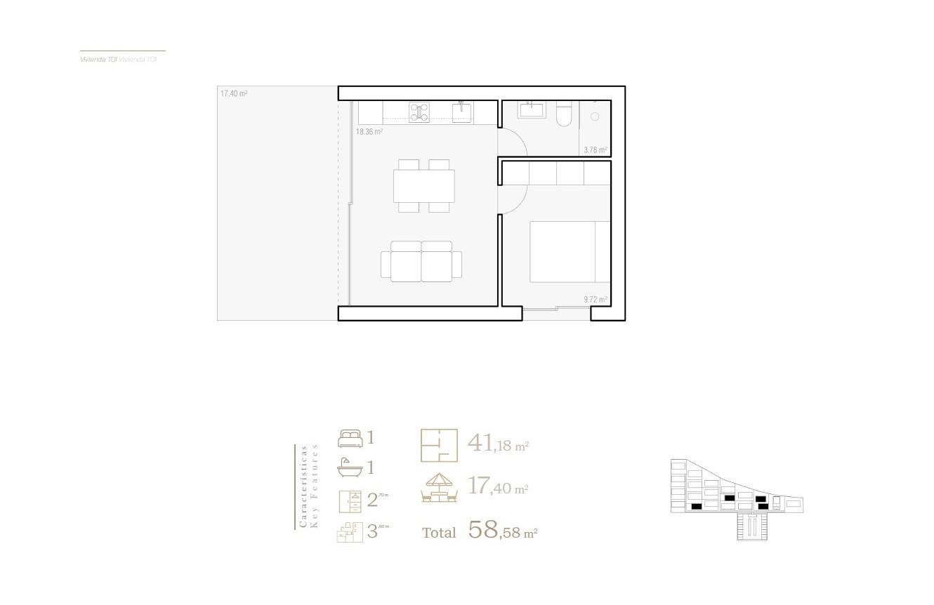 1 Bed, 1 Bath, HouseFor Sale, Alfas del Pi, Alicante