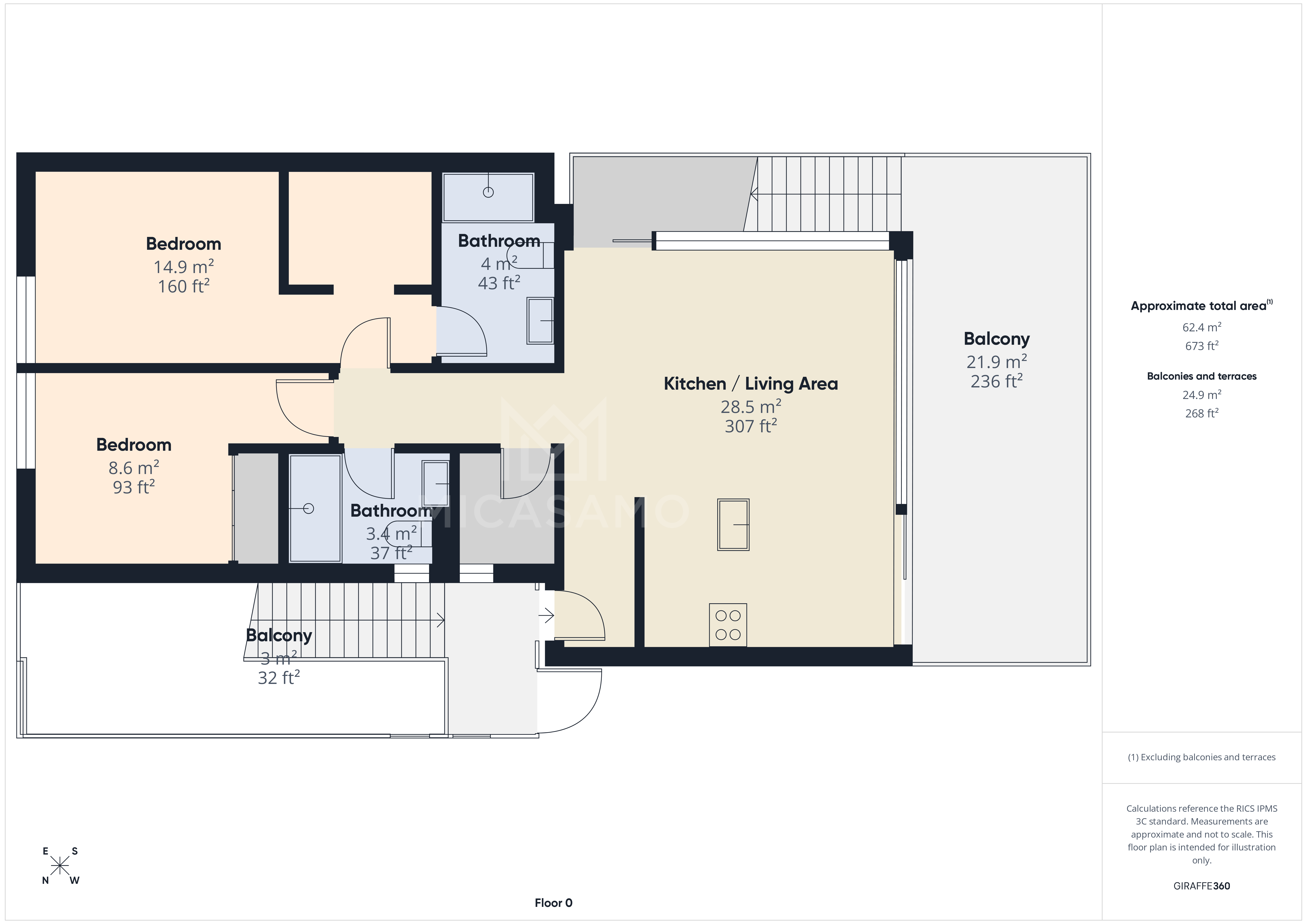 2 Bed, 2 Bath, ApartmentFor Sale, Mar De Cristal, Murcia