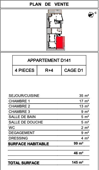 3 Bed, 2 Bath, ApartmentFor Sale, Vallauris, Alpes-Maritimes