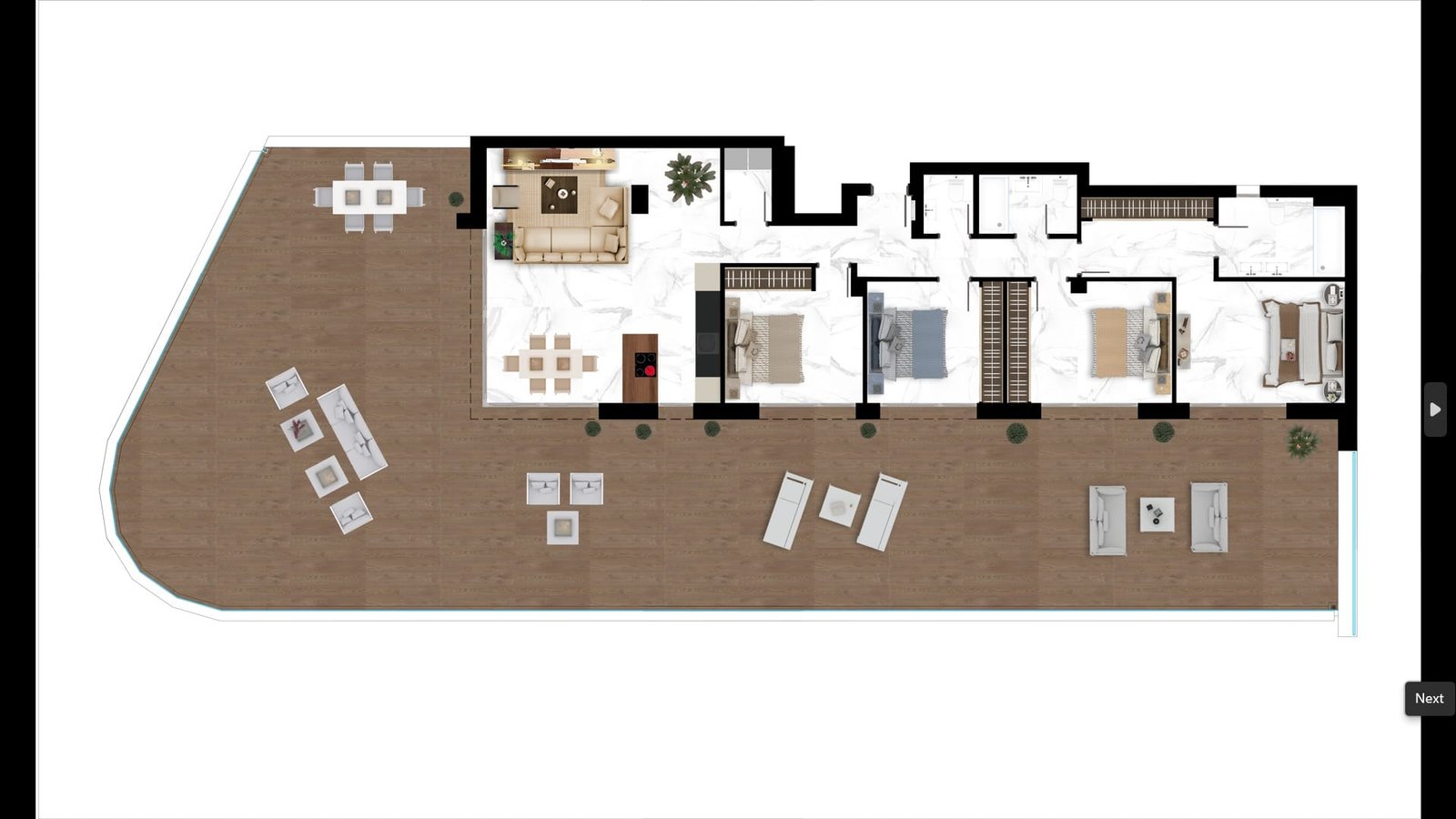 4 Bed, 3 Bath, ApartmentFor Sale, Marbella, Malaga