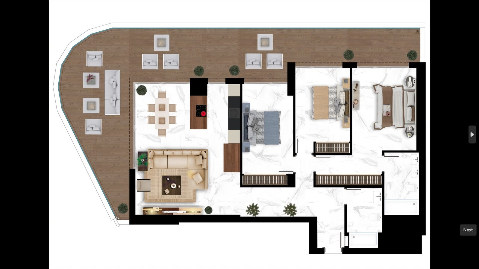 3 Bed, 2 Bath, ApartmentFor Sale, Marbella, Malaga