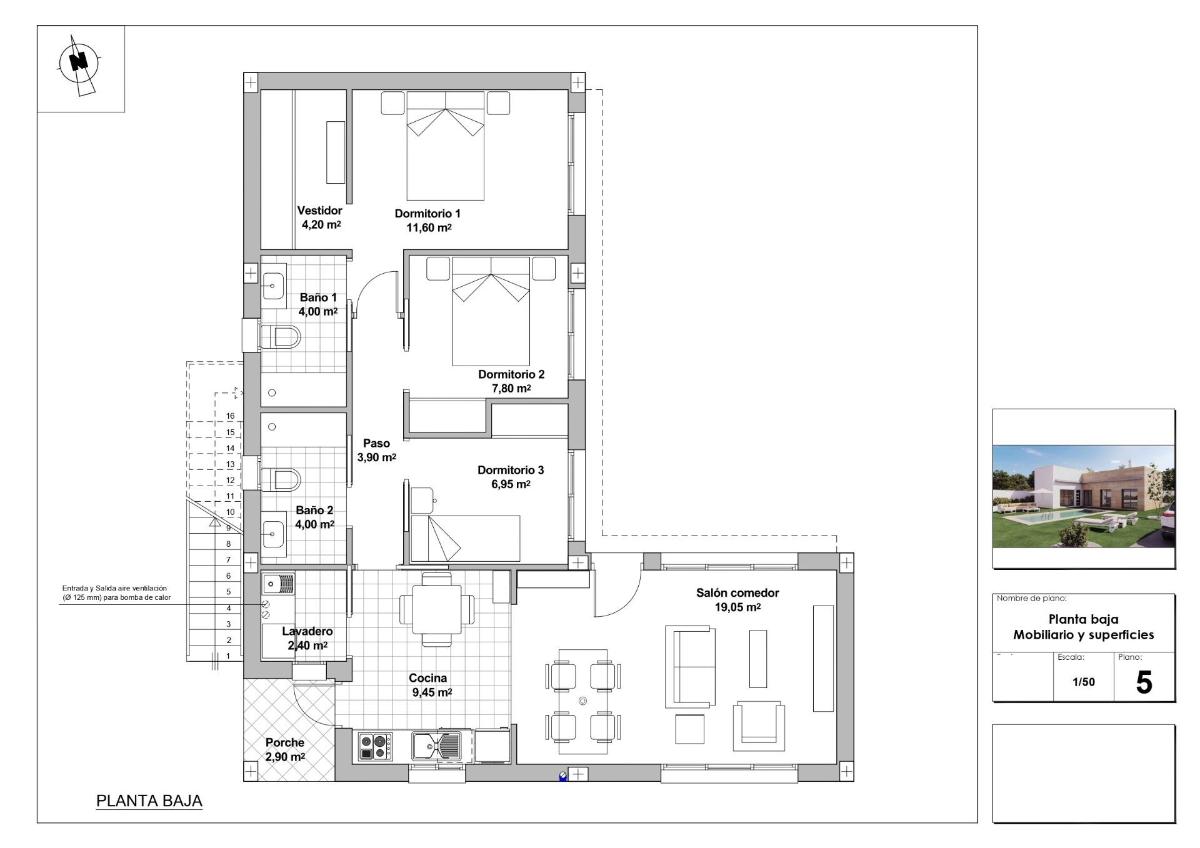 3 Bed, 2 Bath, HouseFor Sale, Mazarrón, Costa Calida