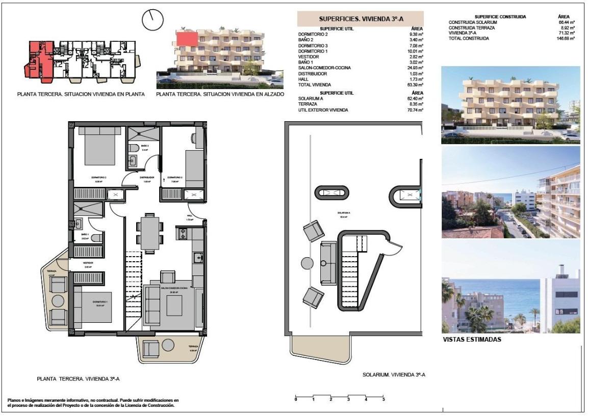 3 Bed, 2 Bath, ApartmentFor Sale, El Campello, Costa Blanca