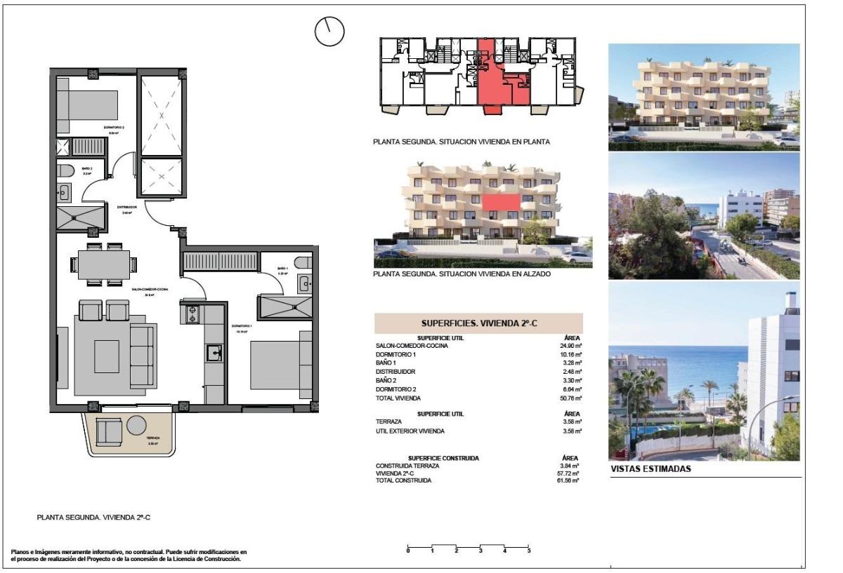 2 Bed, 2 Bath, ApartmentFor Sale, El Campello, Costa Blanca