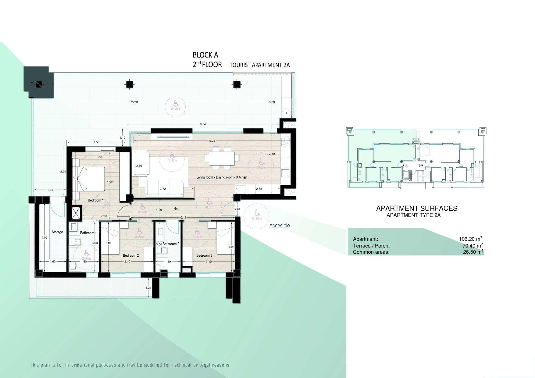 3 Bed, 2 Bath, ApartmentFor Sale, Los Alcazares, Murcia