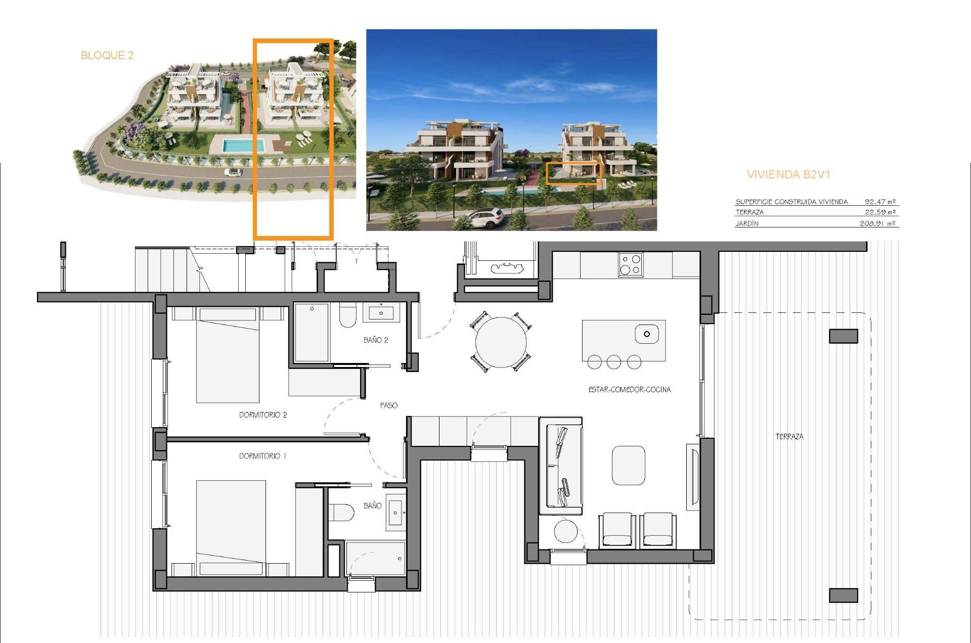 2 Bed, 2 Bath, ApartmentFor Sale, Fuente Alamo, Murcia