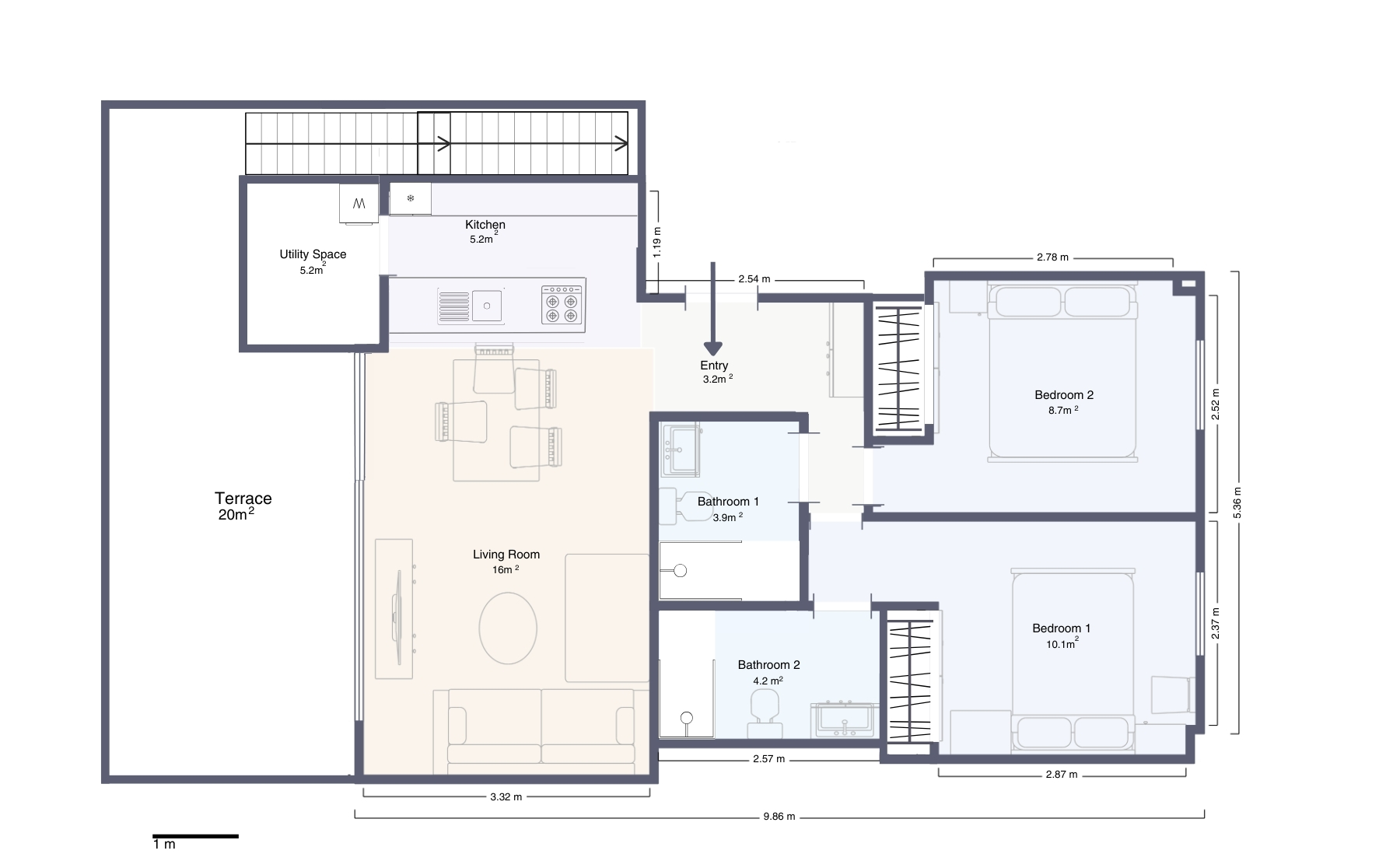 2 Bed, 2 Bath, ApartmentFor Sale, Orihuela Costa, Alicante