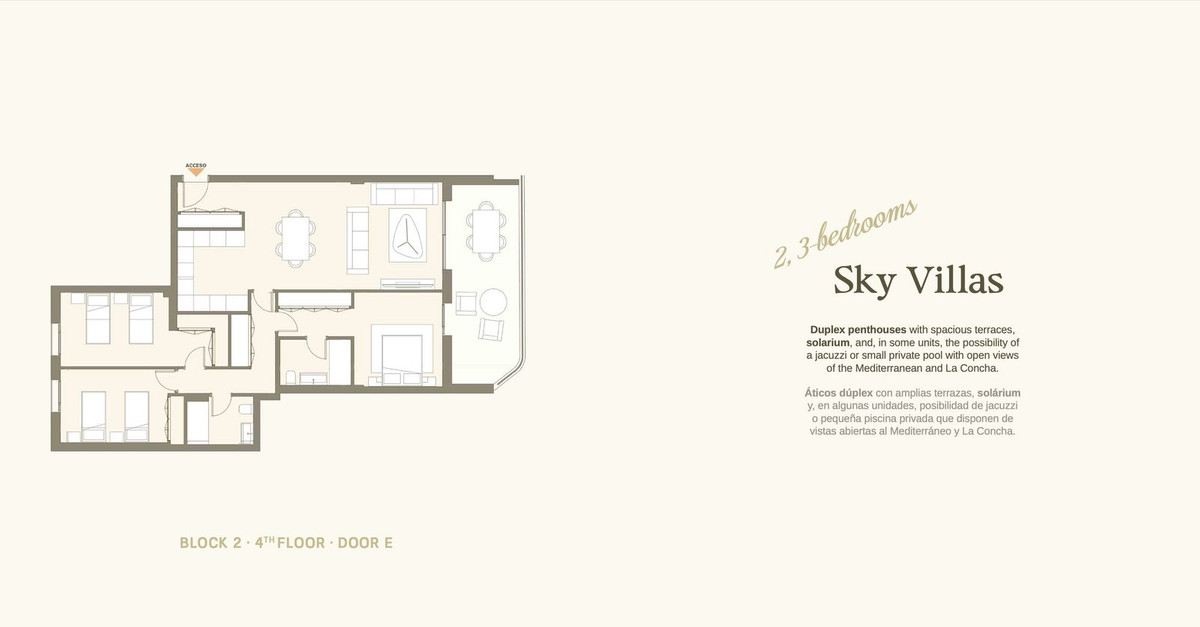 3 Bed, 3 Bath, ApartmentFor Sale, Marbella, Malaga