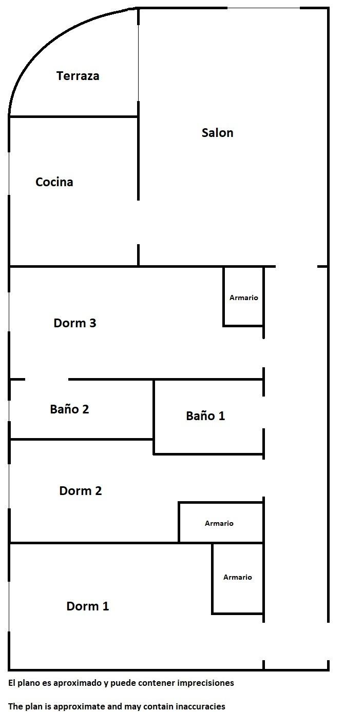 3 Bed, 2 Bath, ApartmentFor Sale, Torrevieja, Alicante