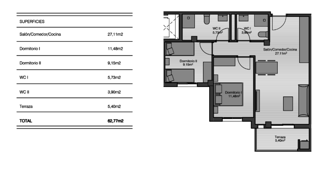2 Bed, 2 Bath, ApartmentFor Sale, San Miguel de Salinas, Alicante