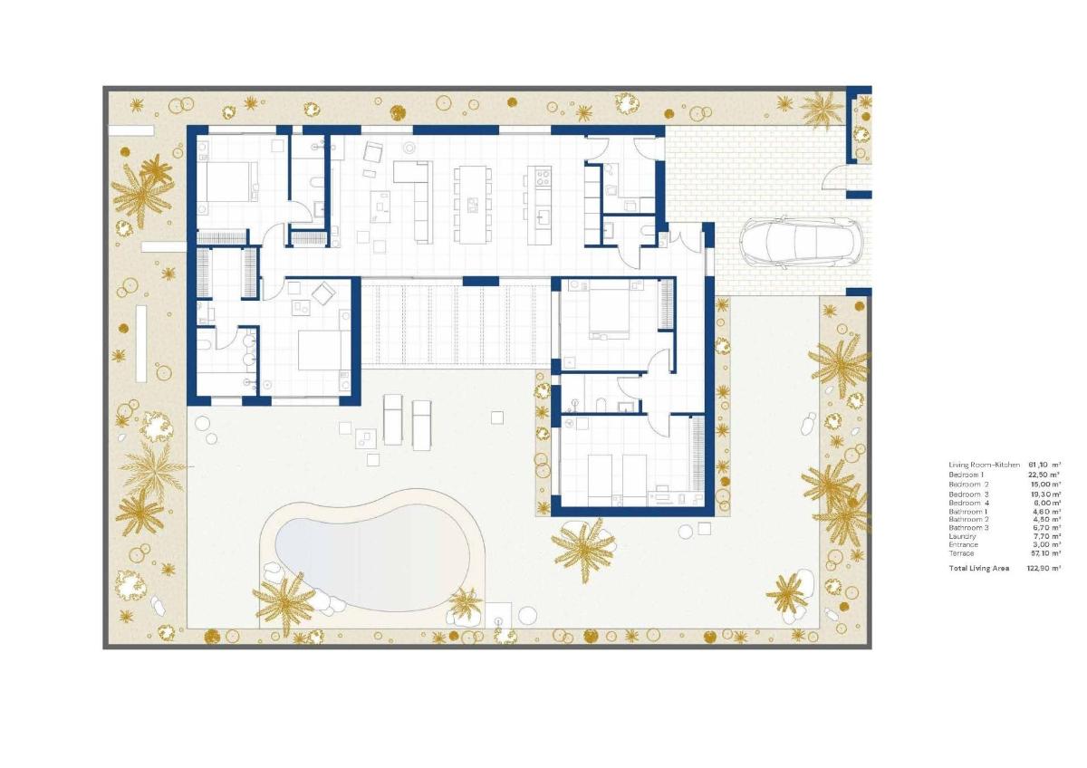 4 Bed, 3 Bath, HouseFor Sale, Altaona Golf, Murcia
