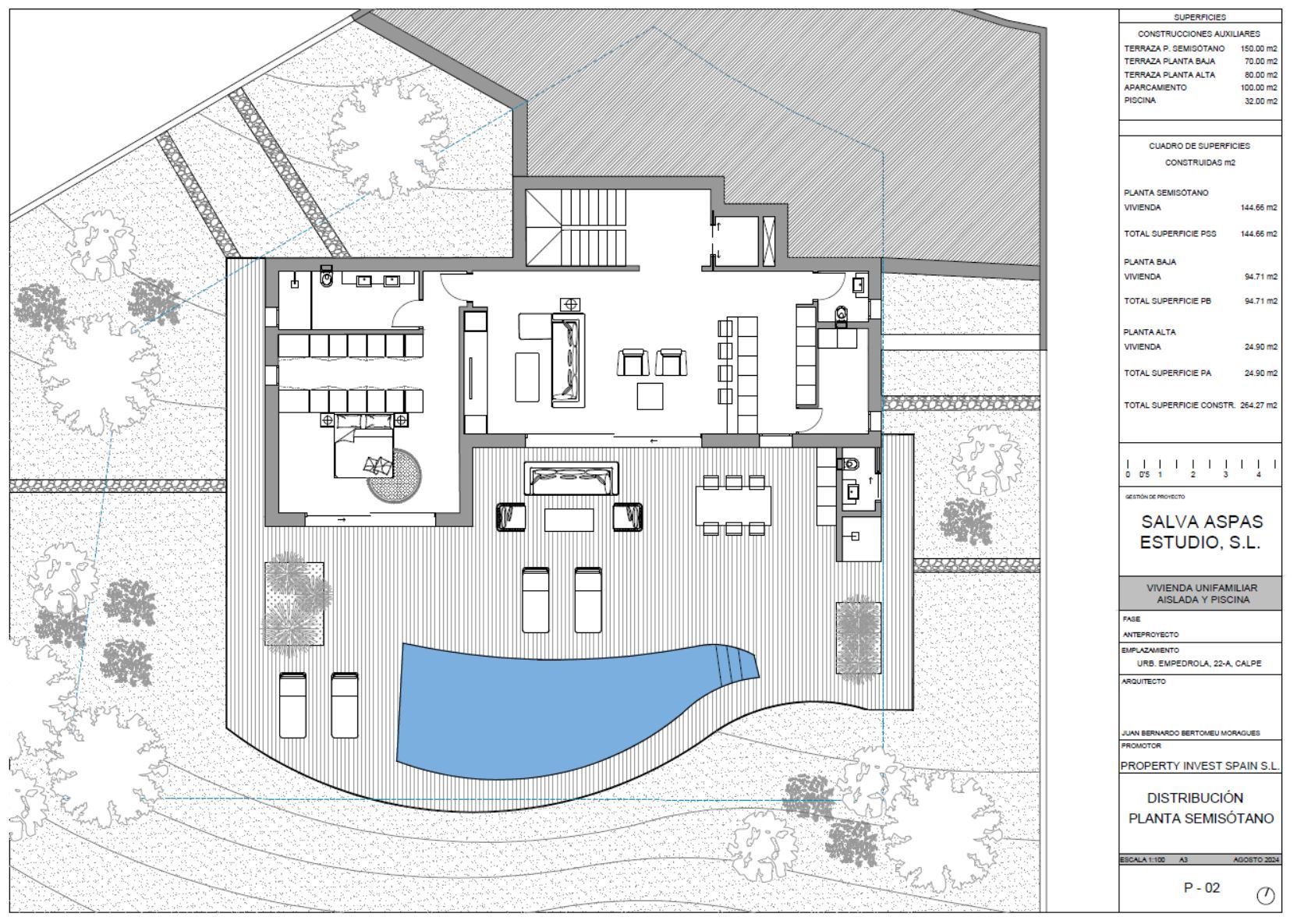 3 Bed, 3 Bath, HouseFor Sale, Calpe, Alicante