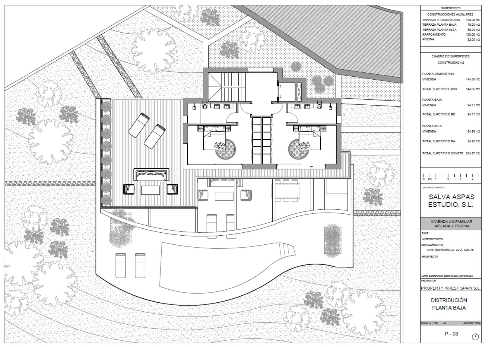 3 Bed, 3 Bath, HouseFor Sale, Calpe, Alicante