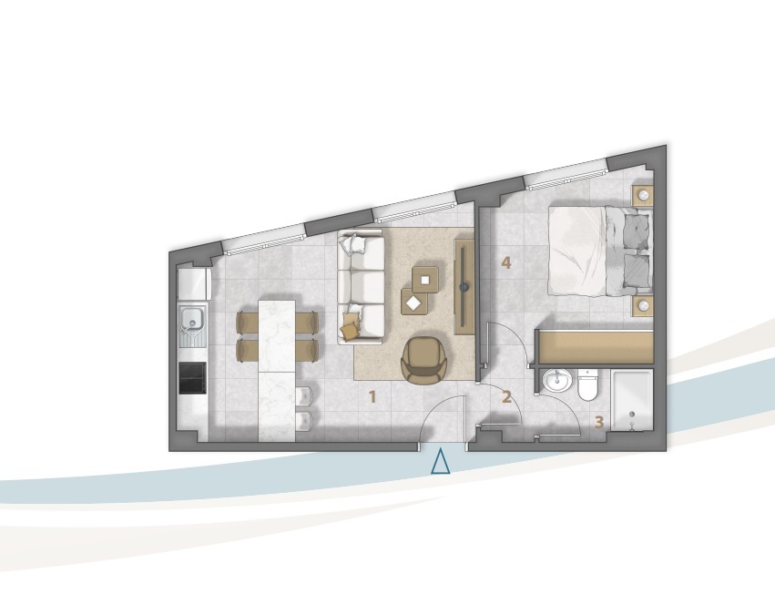 1 Bed, 1 Bath, ApartmentFor Sale, Lo Pagan, Murcia