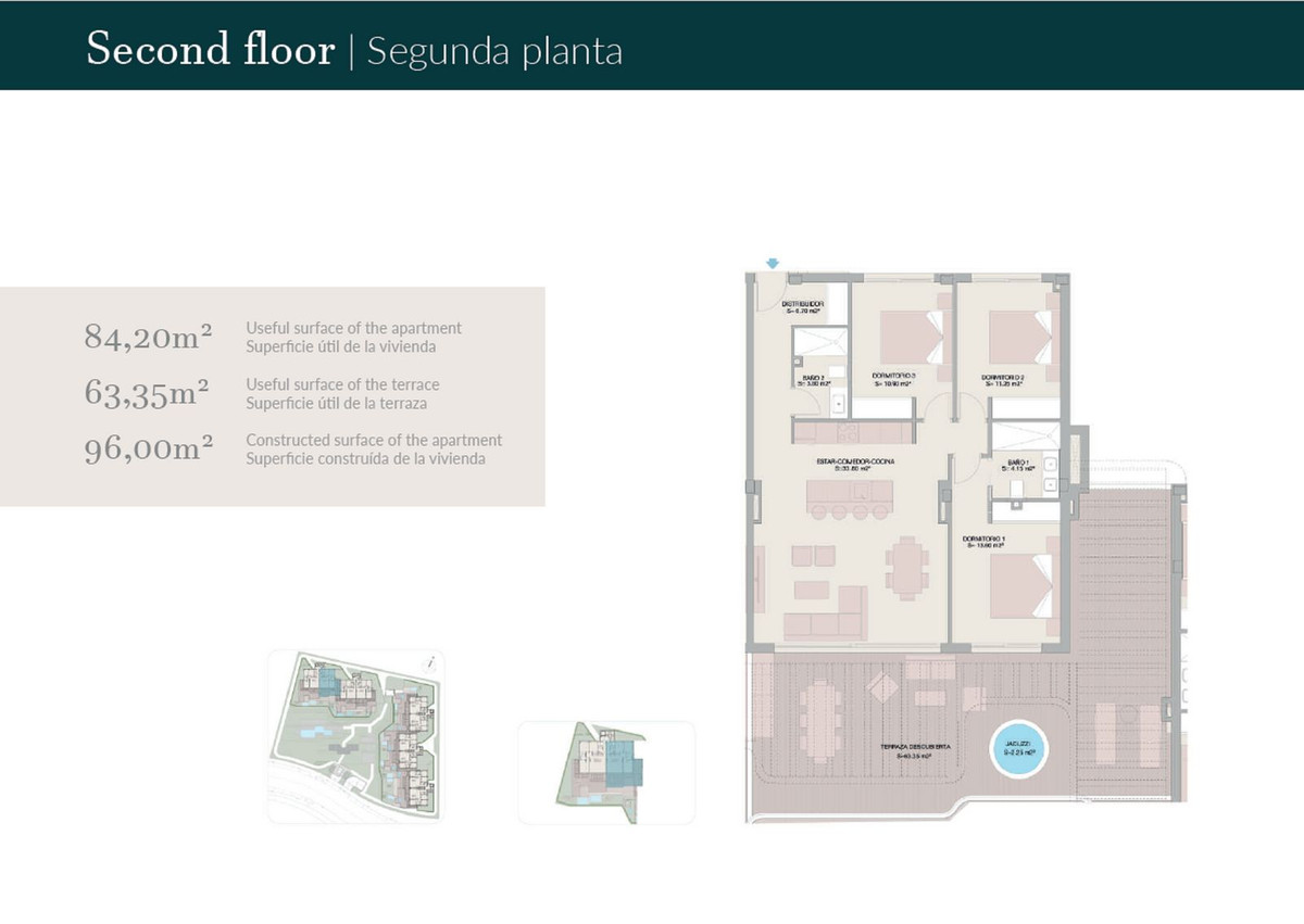 4 Bed, 3 Bath, ApartmentFor Sale, El Padron, Malaga