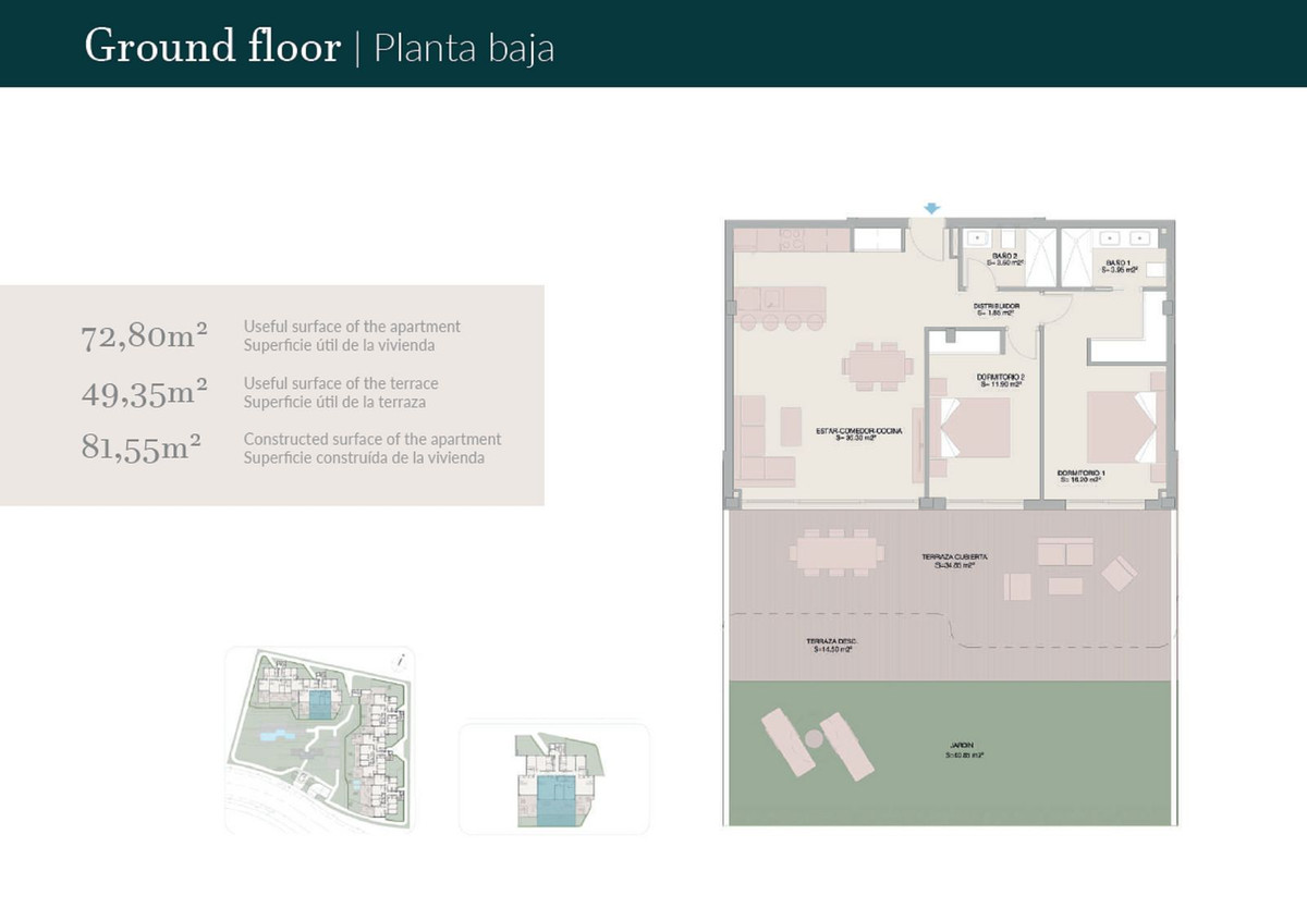 2 Bed, 2 Bath, ApartmentFor Sale, El Padron, Malaga