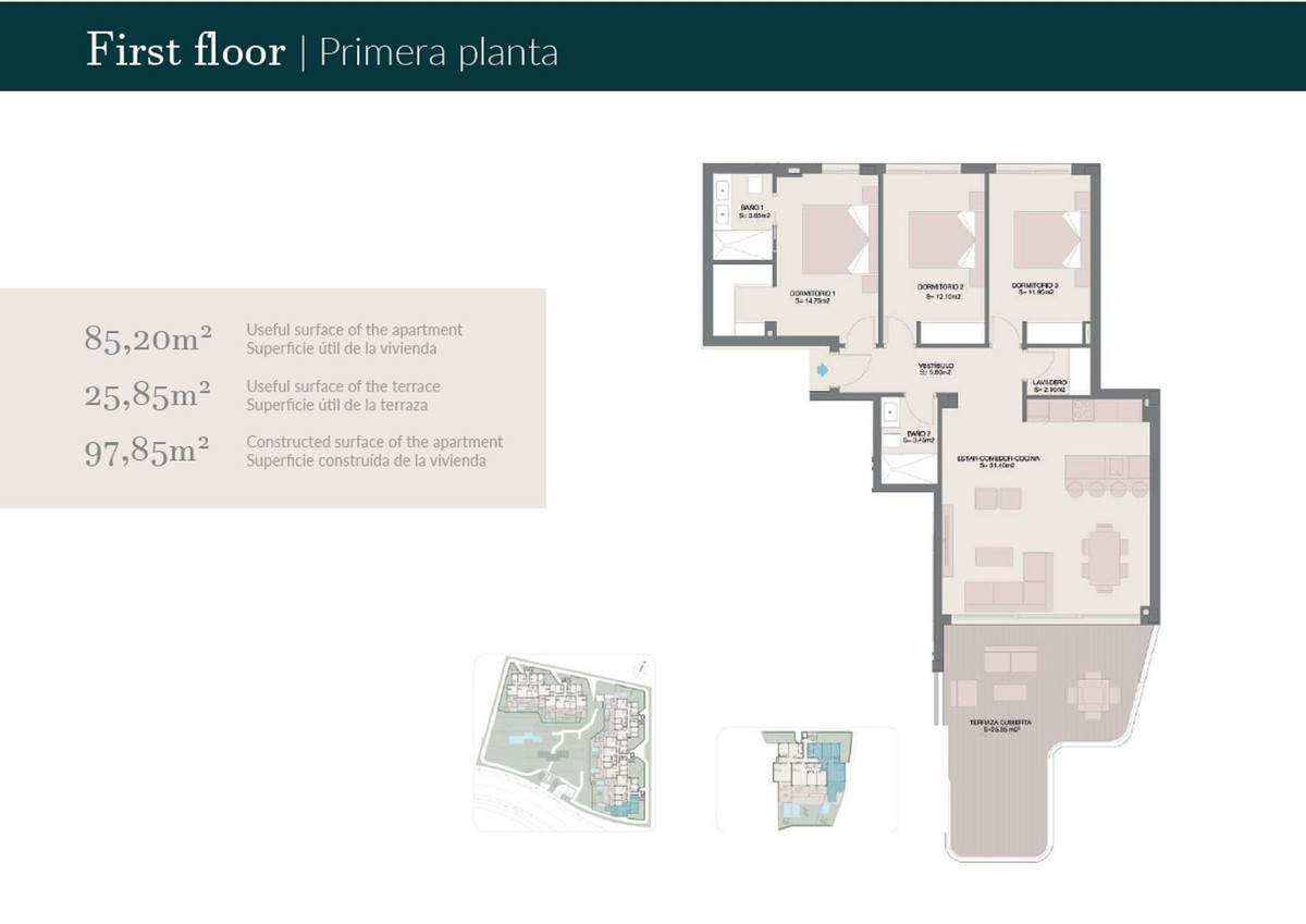 2 Bed, 2 Bath, ApartmentFor Sale, El Padron, Malaga