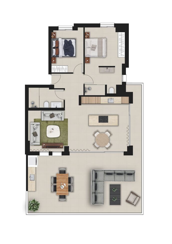 2 Bed, 2 Bath, ApartmentFor Sale, La Sella Golf, Alicante