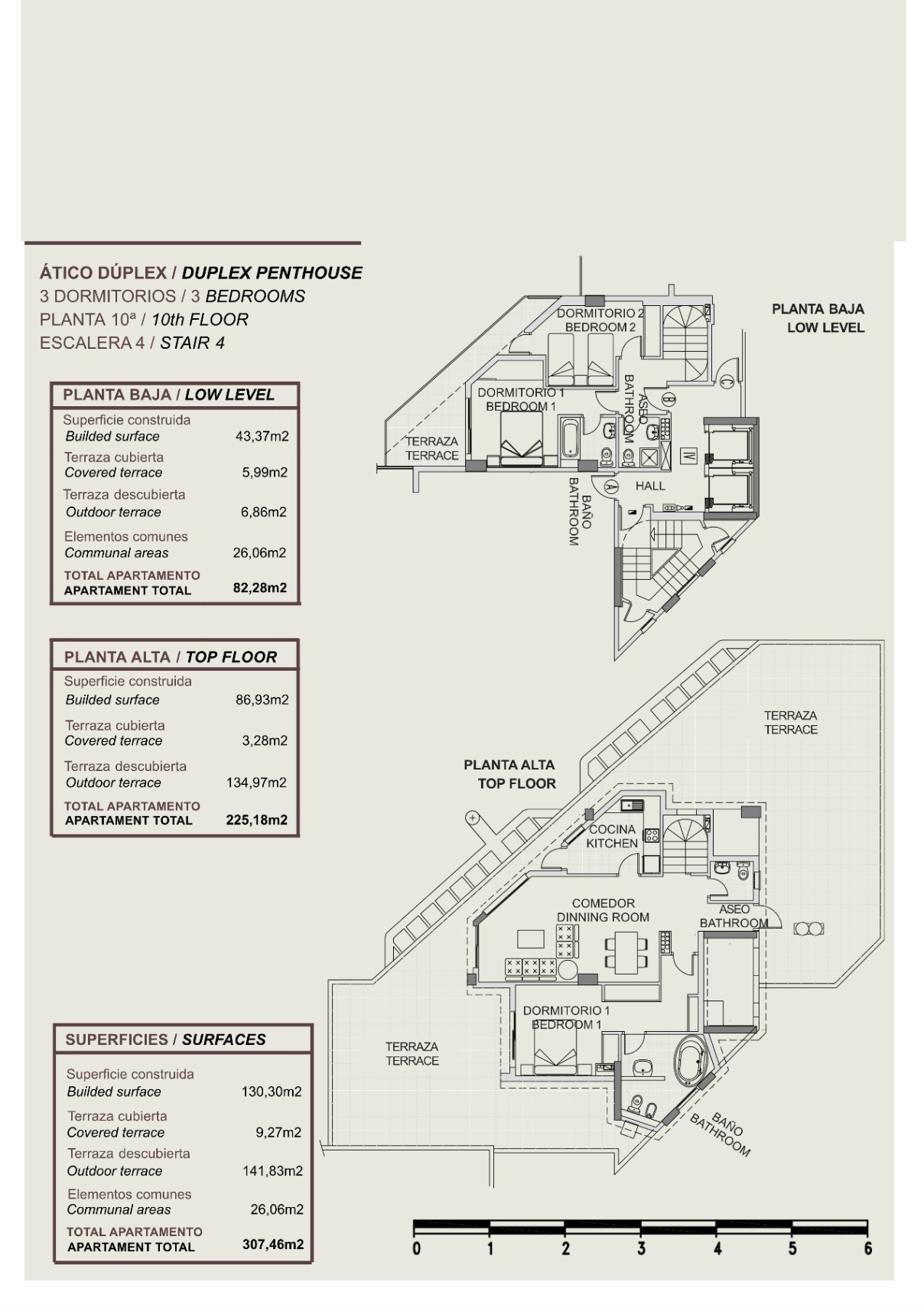 3 Bed, 3 Bath, ApartmentFor Sale, Calpe, Alicante