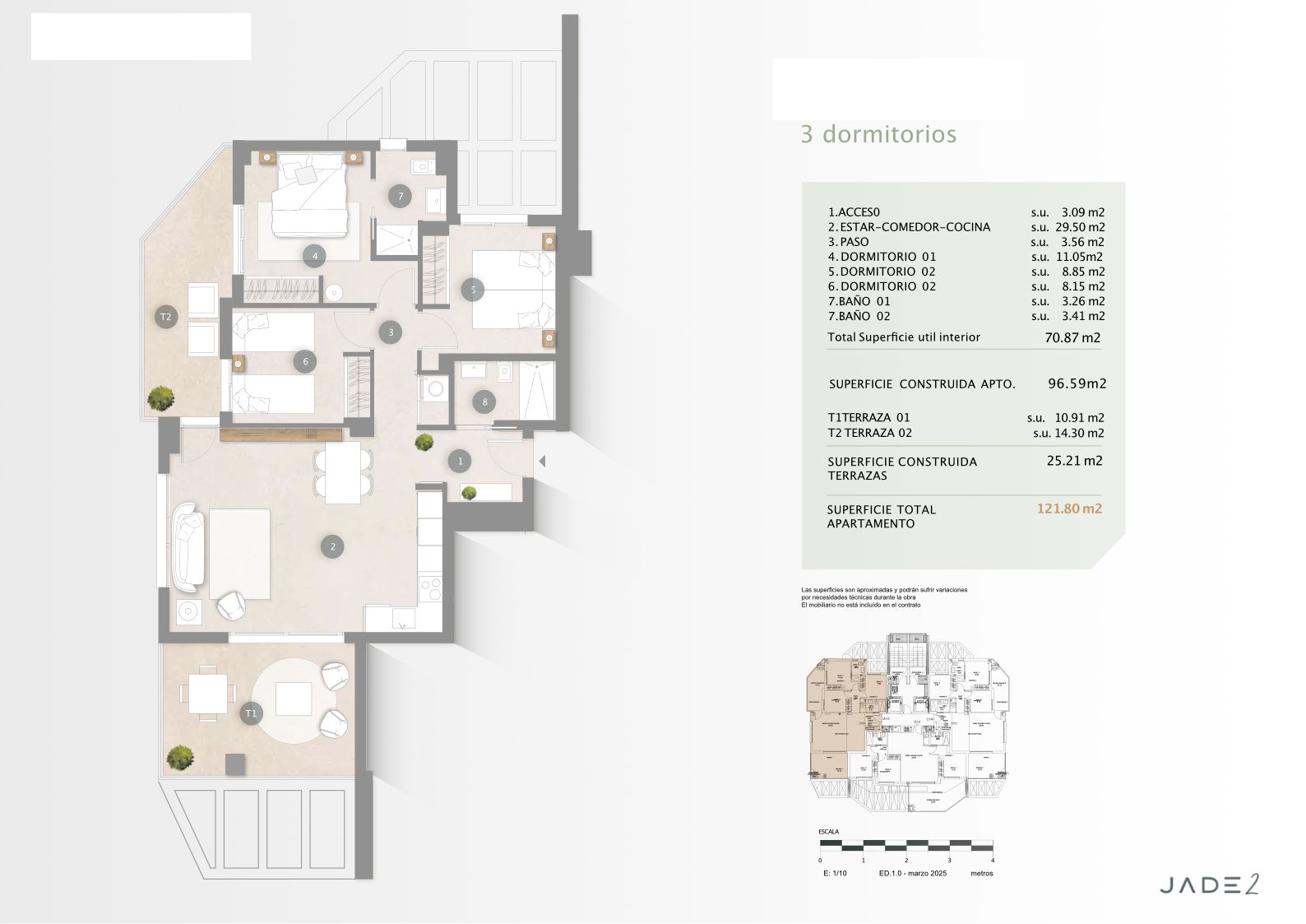 3 Bed, 2 Bath, ApartmentFor Sale, Calpe, Alicante