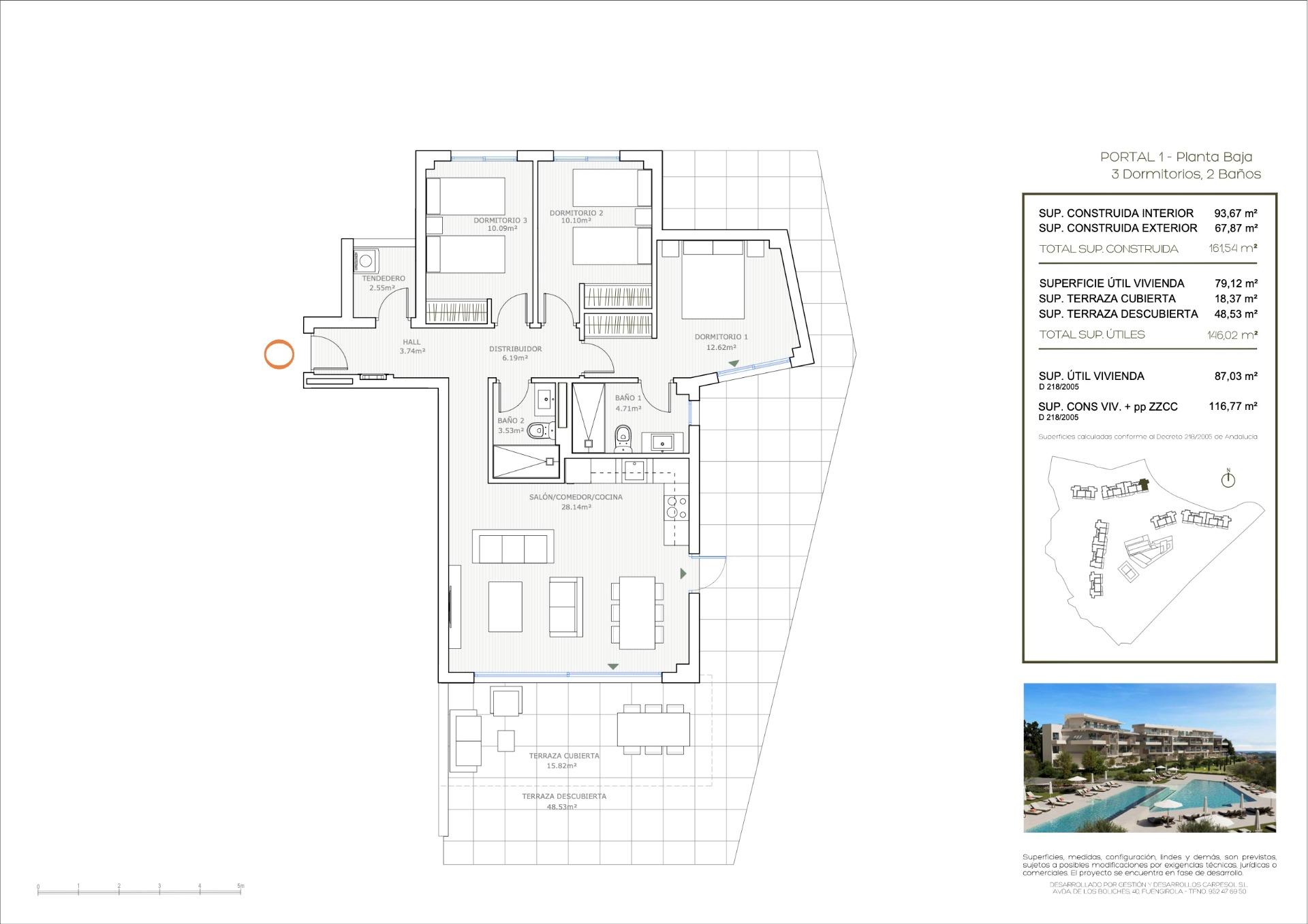 3 Bed, 2 Bath, ApartmentFor Sale, Mijas, Malaga
