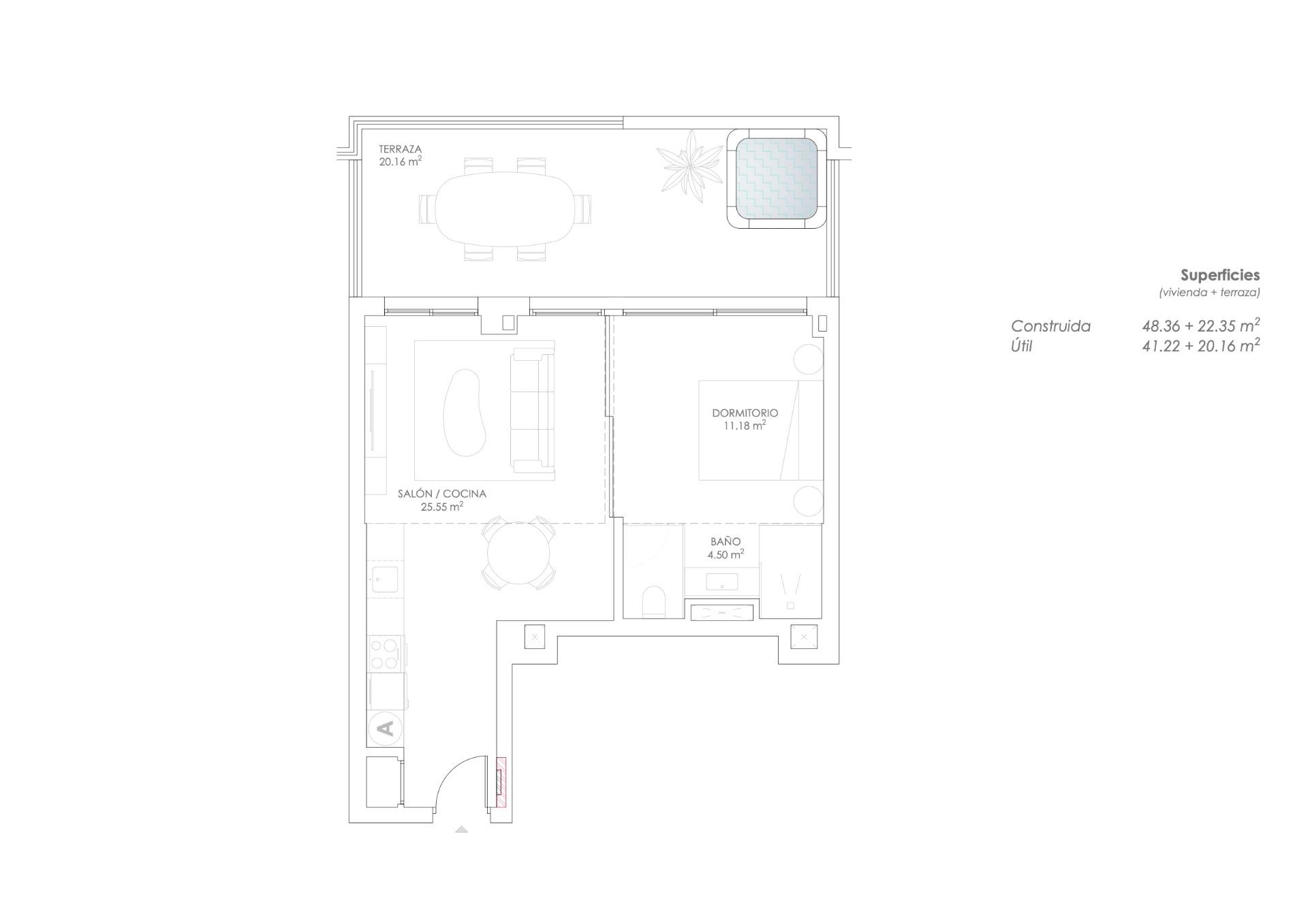1 Bed, 1 Bath, ApartmentFor Sale, Fuengirola, Malaga
