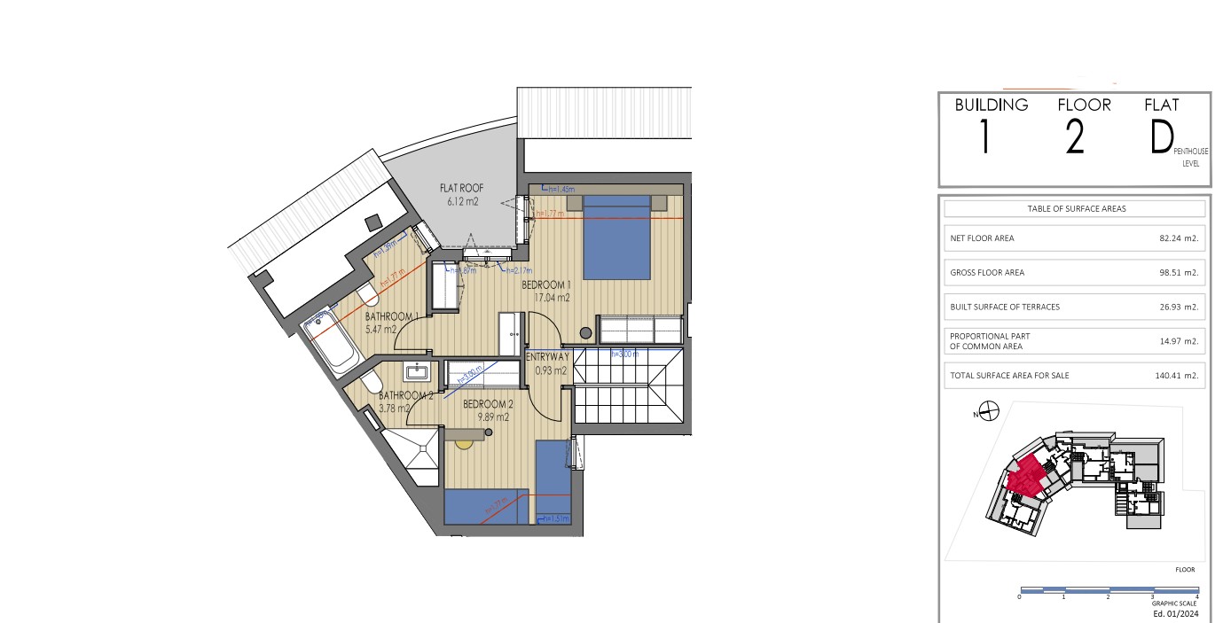 2 Bed, 3 Bath, ApartmentFor Sale, Javea, Alicante