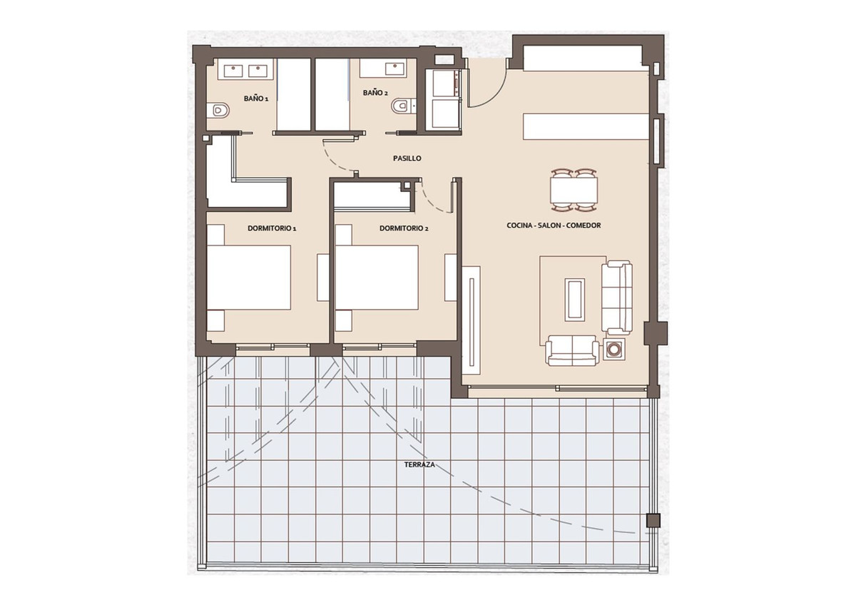 2 Bed, 2 Bath, ApartmentFor Sale, Benalmadena Costa, Malaga