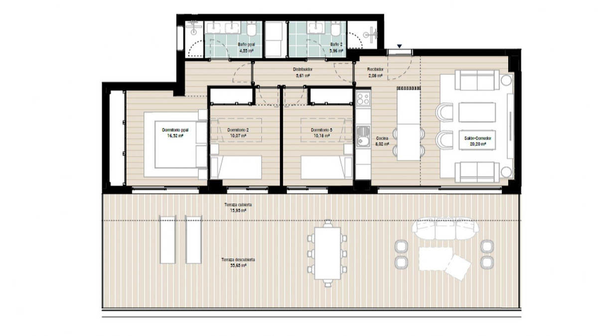 3 Bed, 2 Bath, ApartmentFor Sale, Marbella, Malaga