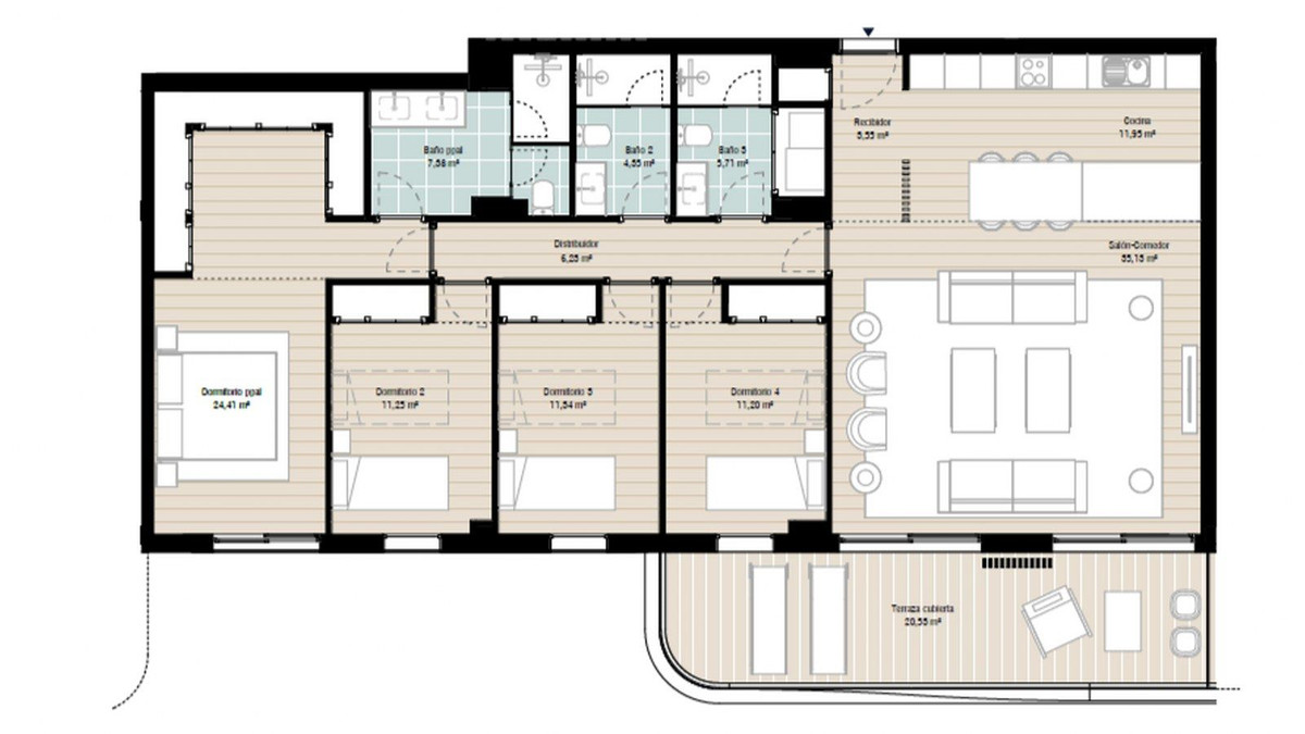 4 Bed, 3 Bath, ApartmentFor Sale, Marbella, Malaga