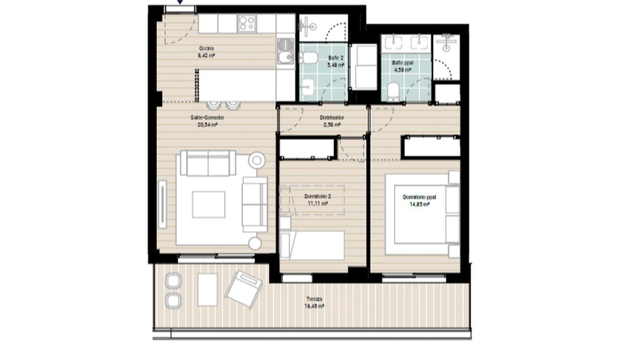 2 Bed, 2 Bath, ApartmentFor Sale, Marbella, Malaga