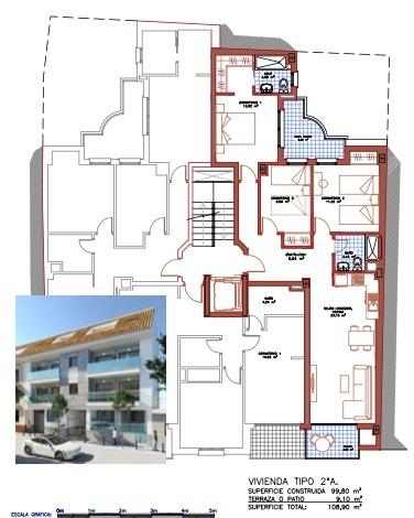 3 Bed, 2 Bath, ApartmentFor Sale, Fuengirola, Malaga