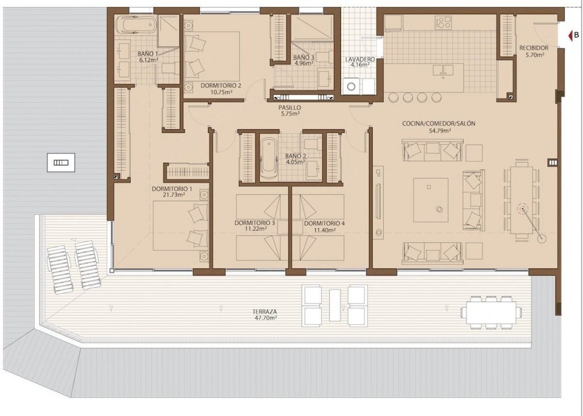 4 Bed, 4 Bath, ApartmentFor Sale, Fuengirola, Malaga