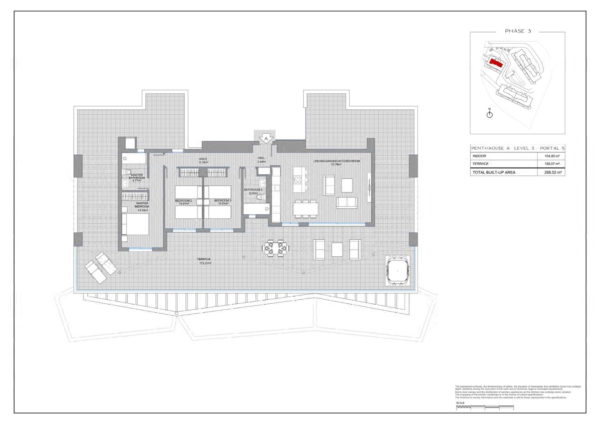 3 Bed, 2 Bath, ApartmentFor Sale, Mijas, Malaga