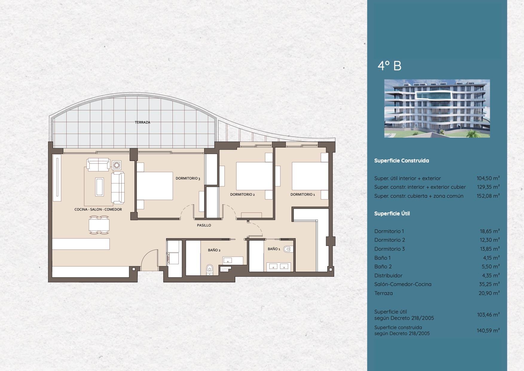 3 Bed, 2 Bath, ApartmentFor Sale, Benalmadena, Malaga