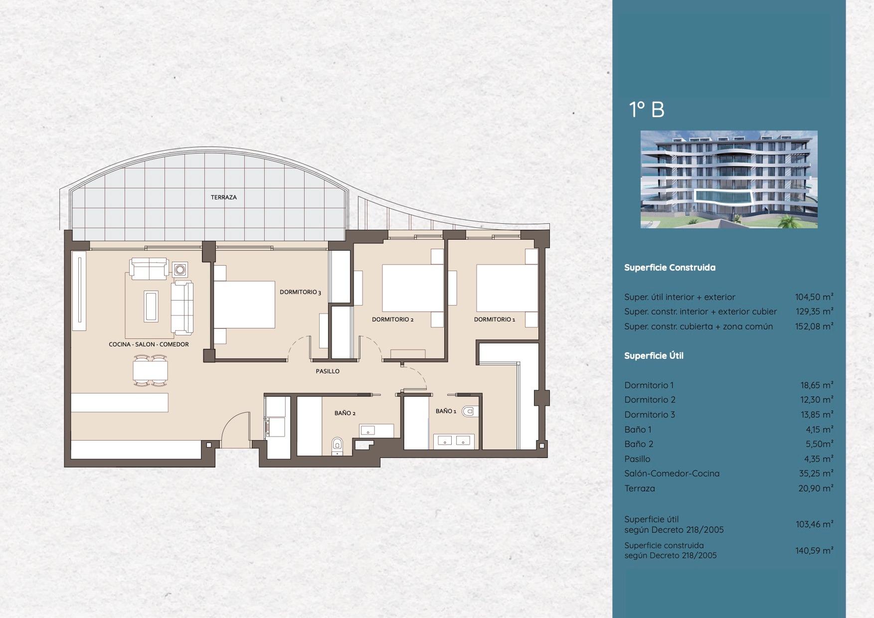 3 Bed, 2 Bath, ApartmentFor Sale, Benalmadena, Malaga