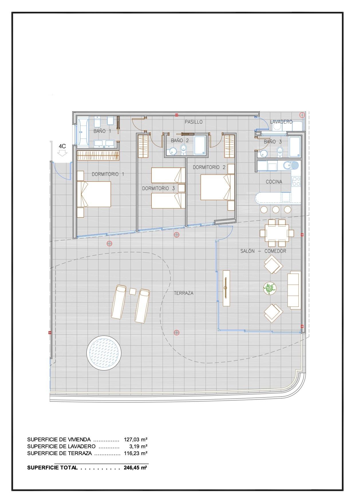 3 Bed, 3 Bath, ApartmentFor Sale, Benalmadena, Malaga