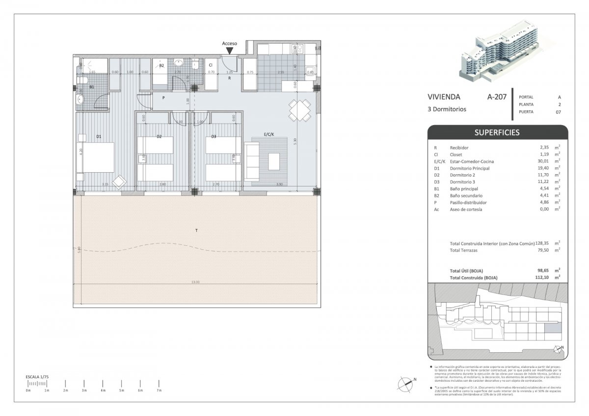 3 Bed, 2 Bath, ApartmentFor Sale, Fuengirola, Malaga