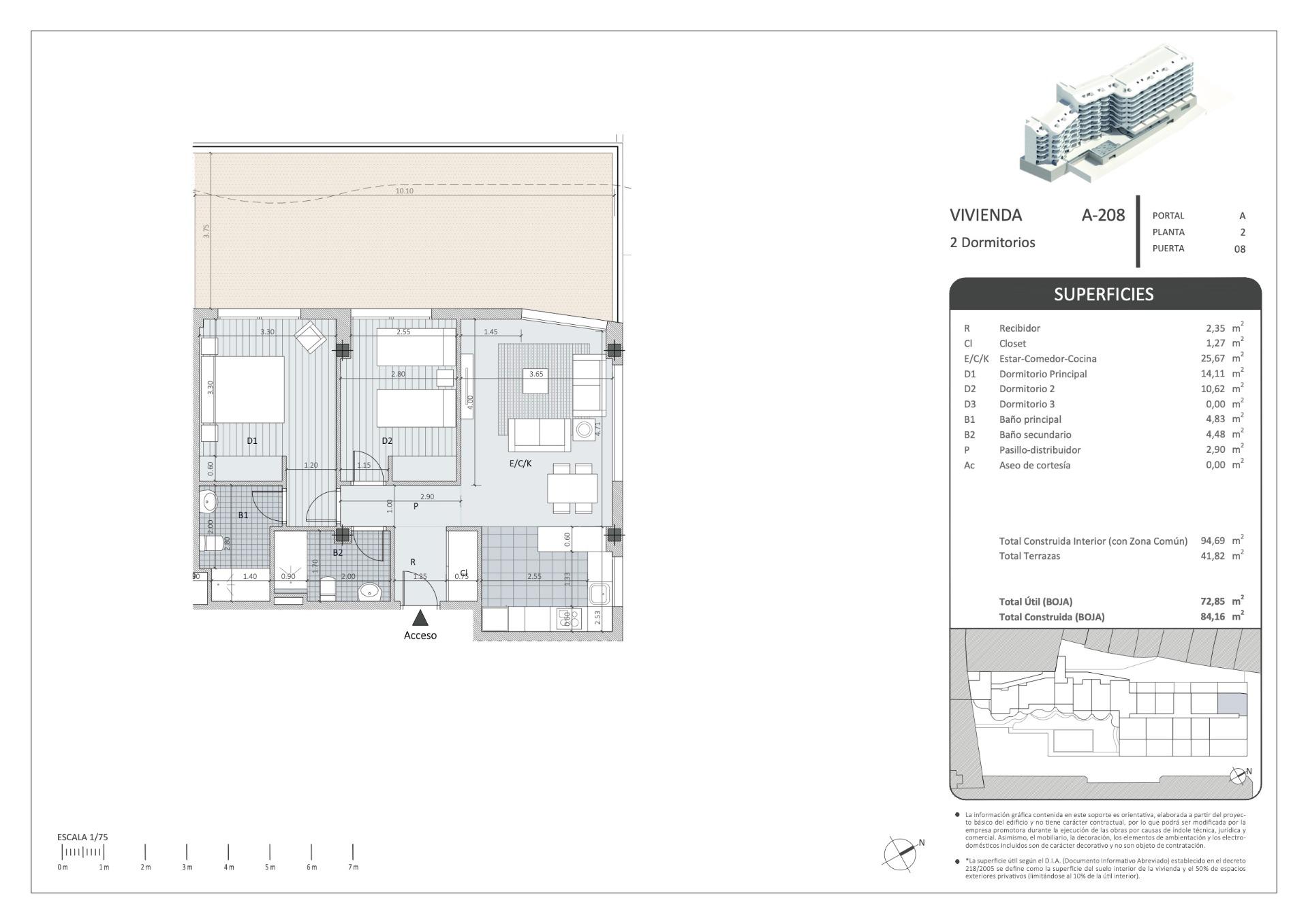 2 Bed, 2 Bath, ApartmentFor Sale, Fuengirola, Malaga