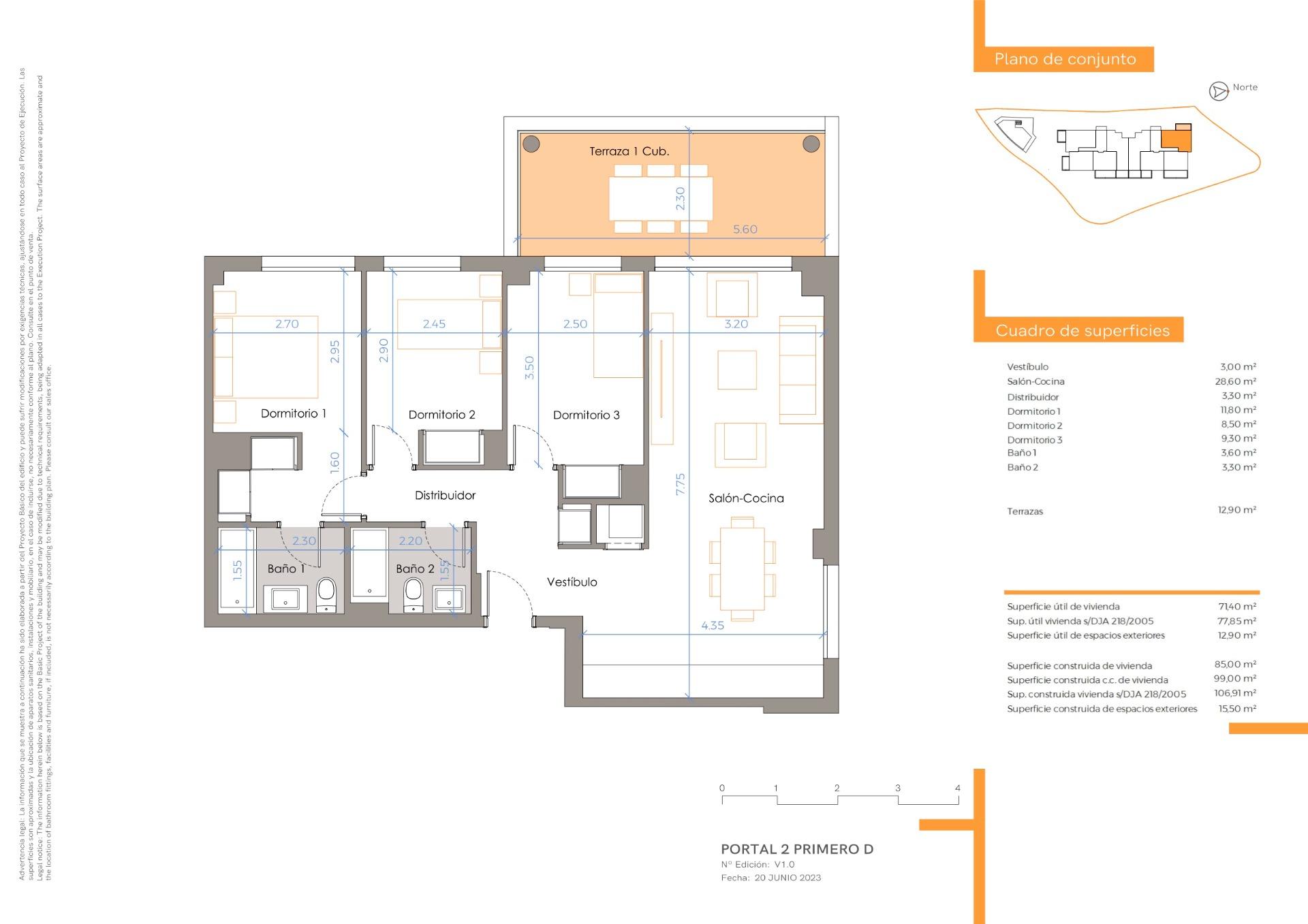 3 Bed, 2 Bath, ApartmentFor Sale, Mijas, Malaga