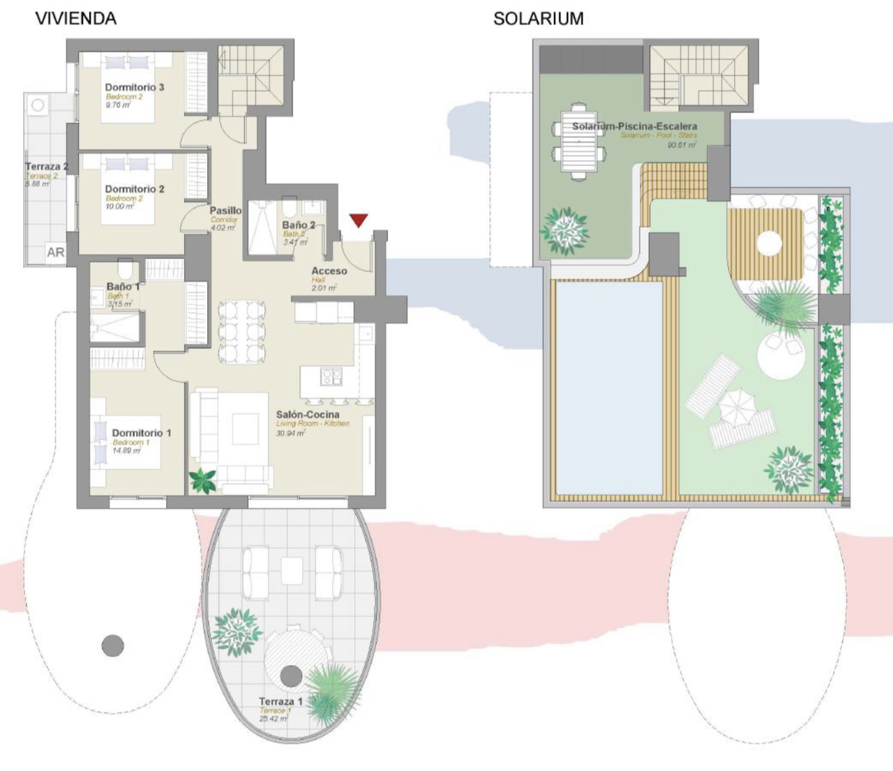 3 Bed, 2 Bath, ApartmentFor Sale, Benidorm, Alicante