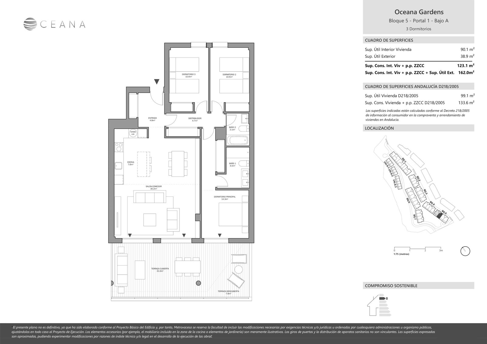 3 Bed, 2 Bath, ApartmentFor Sale, Estepona, Malaga