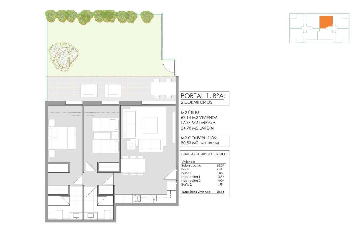 2 Bed, 2 Bath, ApartmentFor Sale, Javea Xabia, Costa Blanca