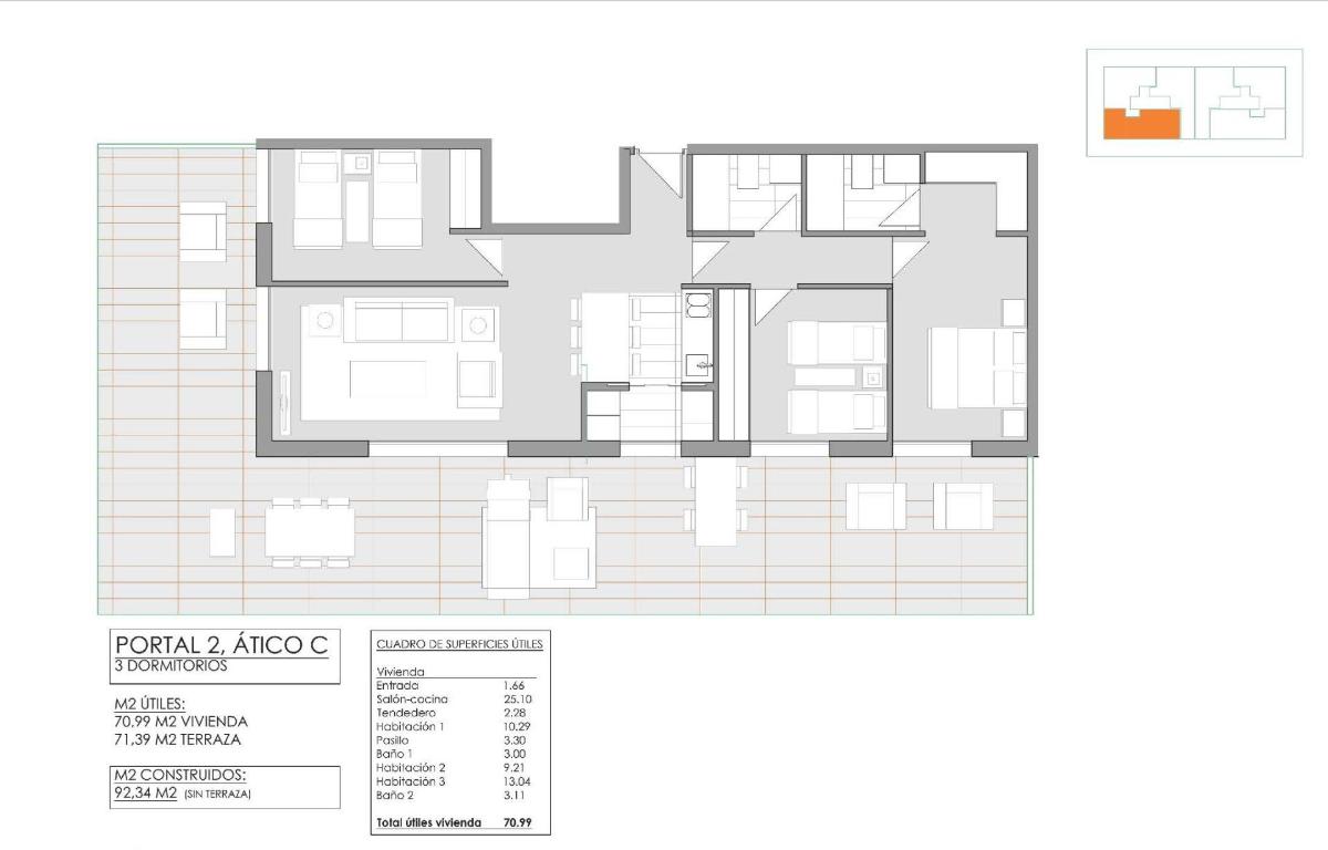 3 Bed, 2 Bath, ApartmentFor Sale, Javea Xabia, Costa Blanca