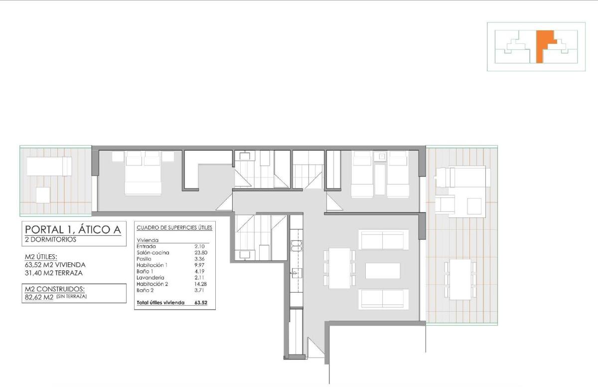 2 Bed, 2 Bath, ApartmentFor Sale, Javea Xabia, Costa Blanca