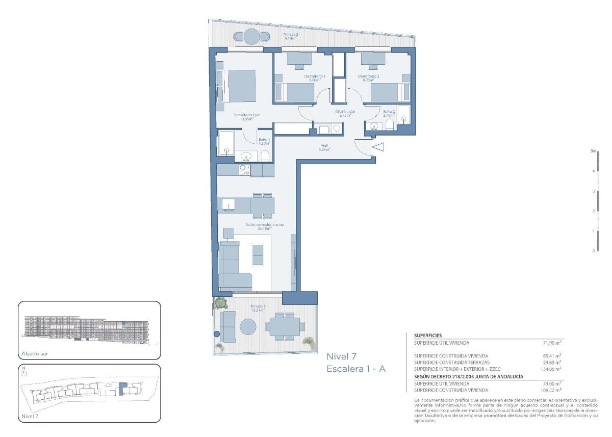 3 Bed, 2 Bath, ApartmentFor Sale, Fuengirola, Costa del Sol
