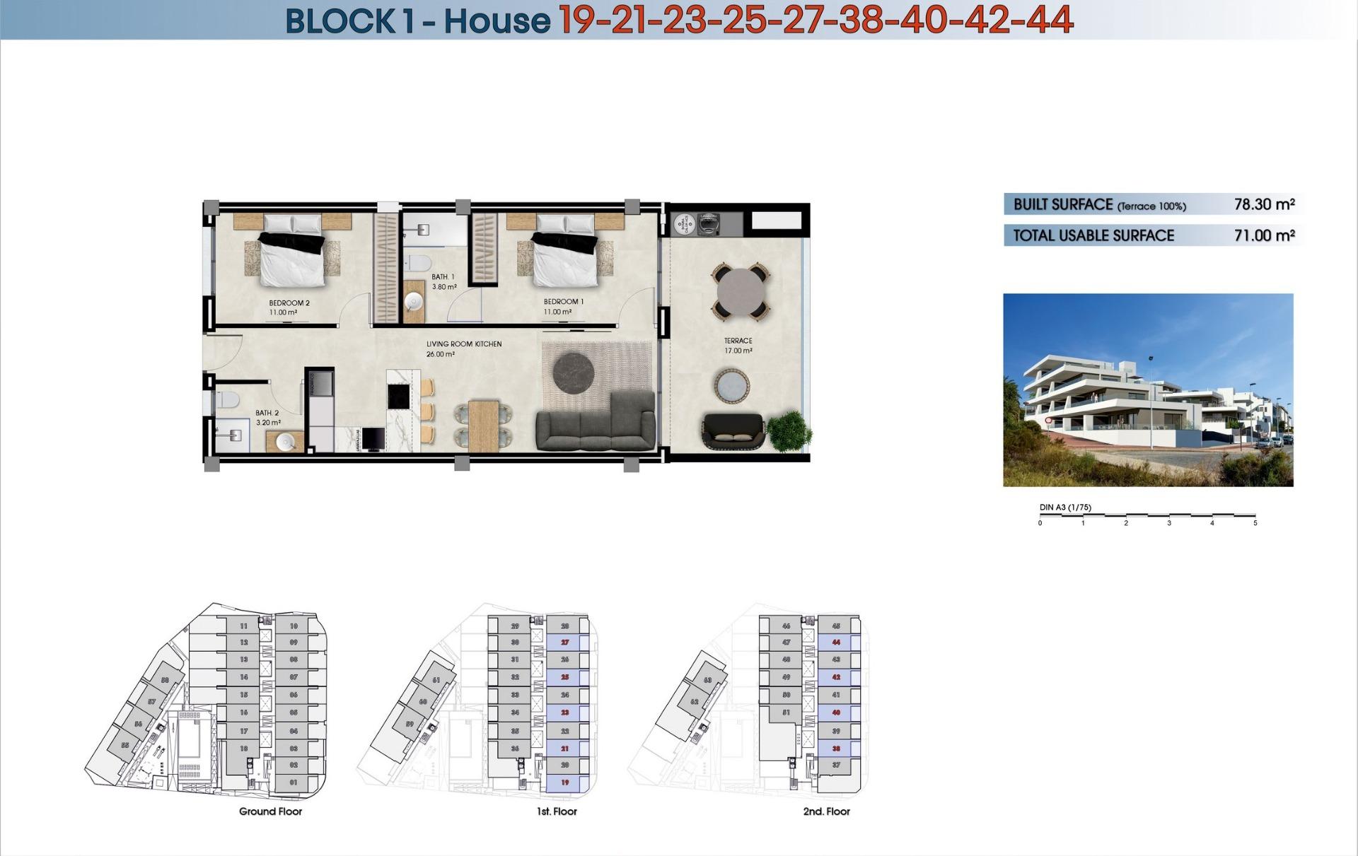 2 Bed, 2 Bath, ApartmentFor Sale, La Marina, Alicante