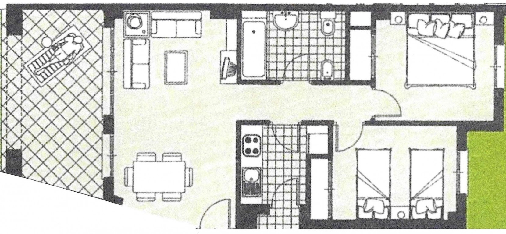 2 Bed, 1 Bath, ApartmentFor Sale, Hacienda Riquelme Golf Resort, Murcia