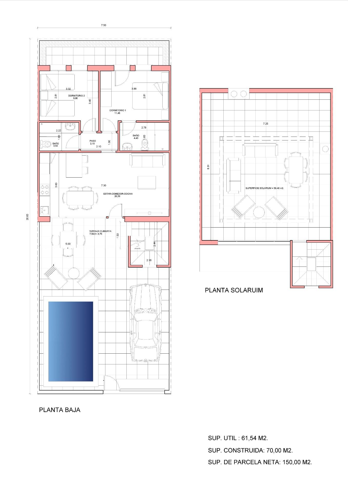 2 Bed, 2 Bath, HouseFor Sale, Fuente Alamo, Murcia
