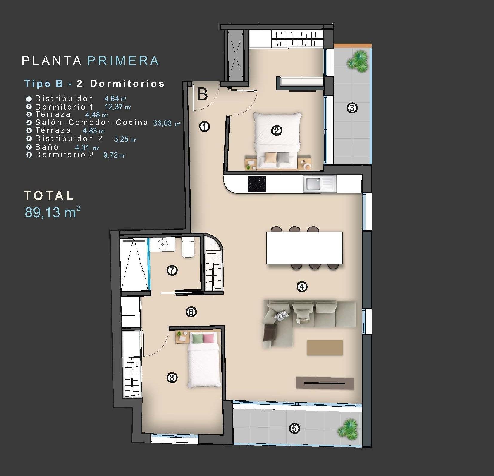 2 Bed, 2 Bath, ApartmentFor Sale, Torrevieja, Alicante